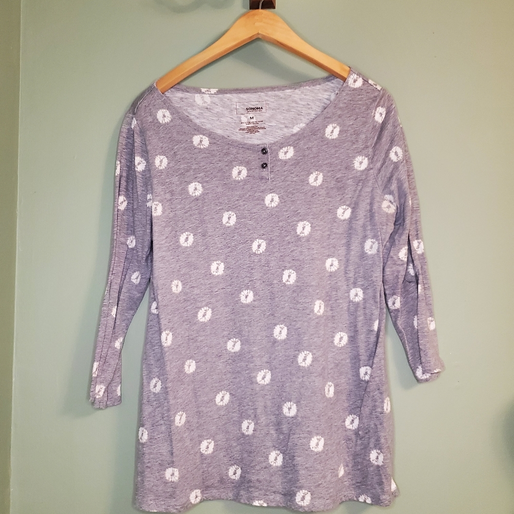 Sonoma 3-Quarter Sleeve Top Women's M